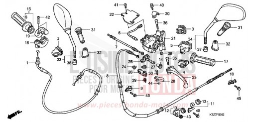 HANDLE LEVER/SWITCH/CABLE PES1256 de 2006